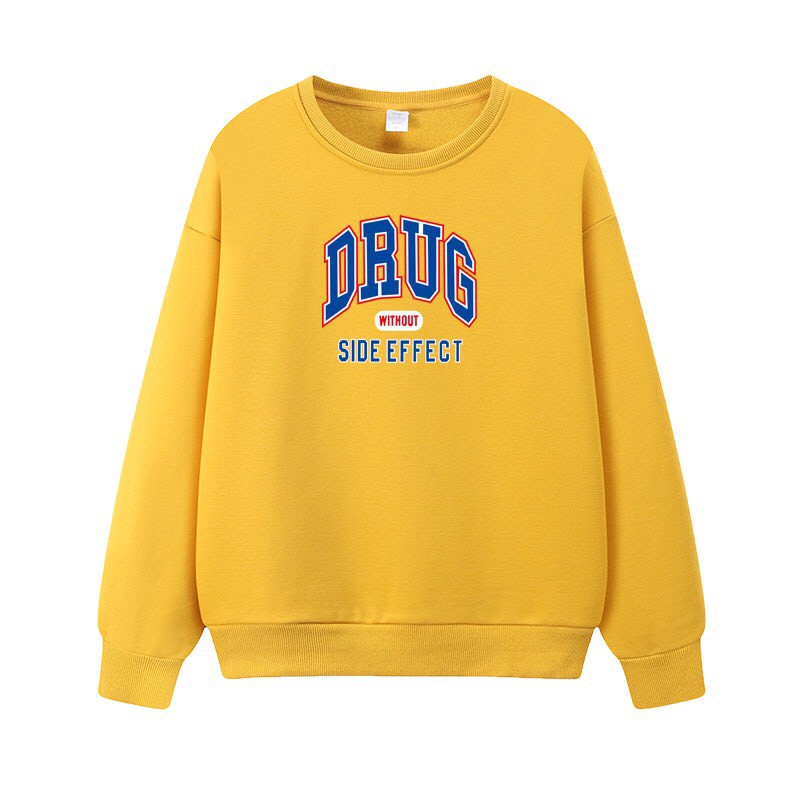 ÁO SWEATER CỔ TRÒN DÀI TAY NAM NỮ NỈ POLY DRUG | BigBuy360 - bigbuy360.vn