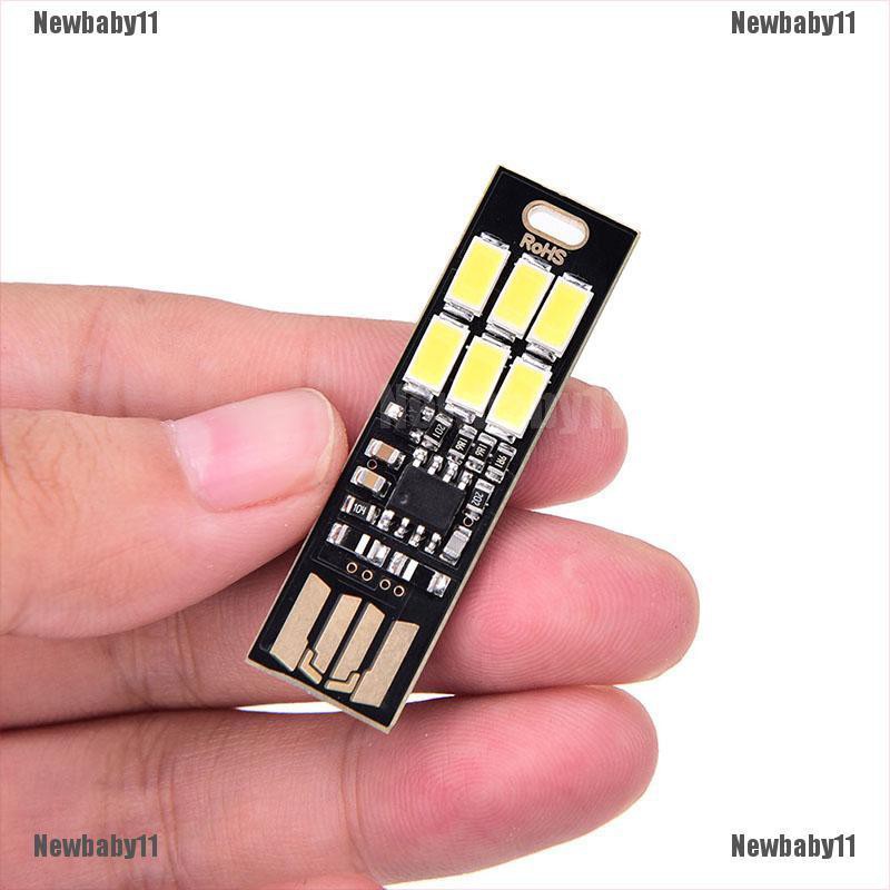 1 Bộ Nguồn usb mini 6 Bóng Đèn led Cảm Ứng Ấm / Thuần Khiết