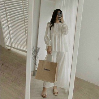 áo babydoll cổ tròn