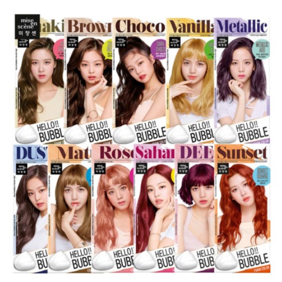Thuốc nhuộm dạng bọt Missen, Hello Bubble Foam Color
