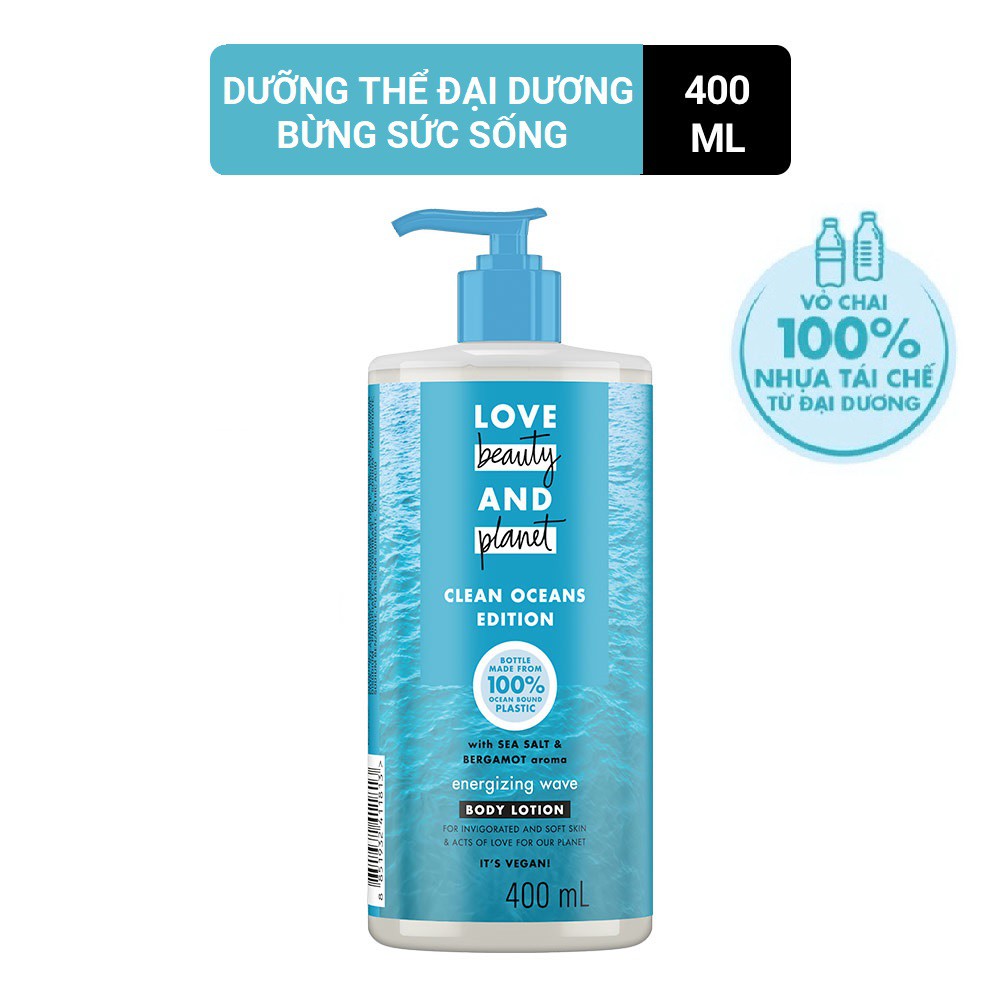 Sữa dưỡng thể LOVE BEAUTY & PLANET Clean Oceans Edition 400ml