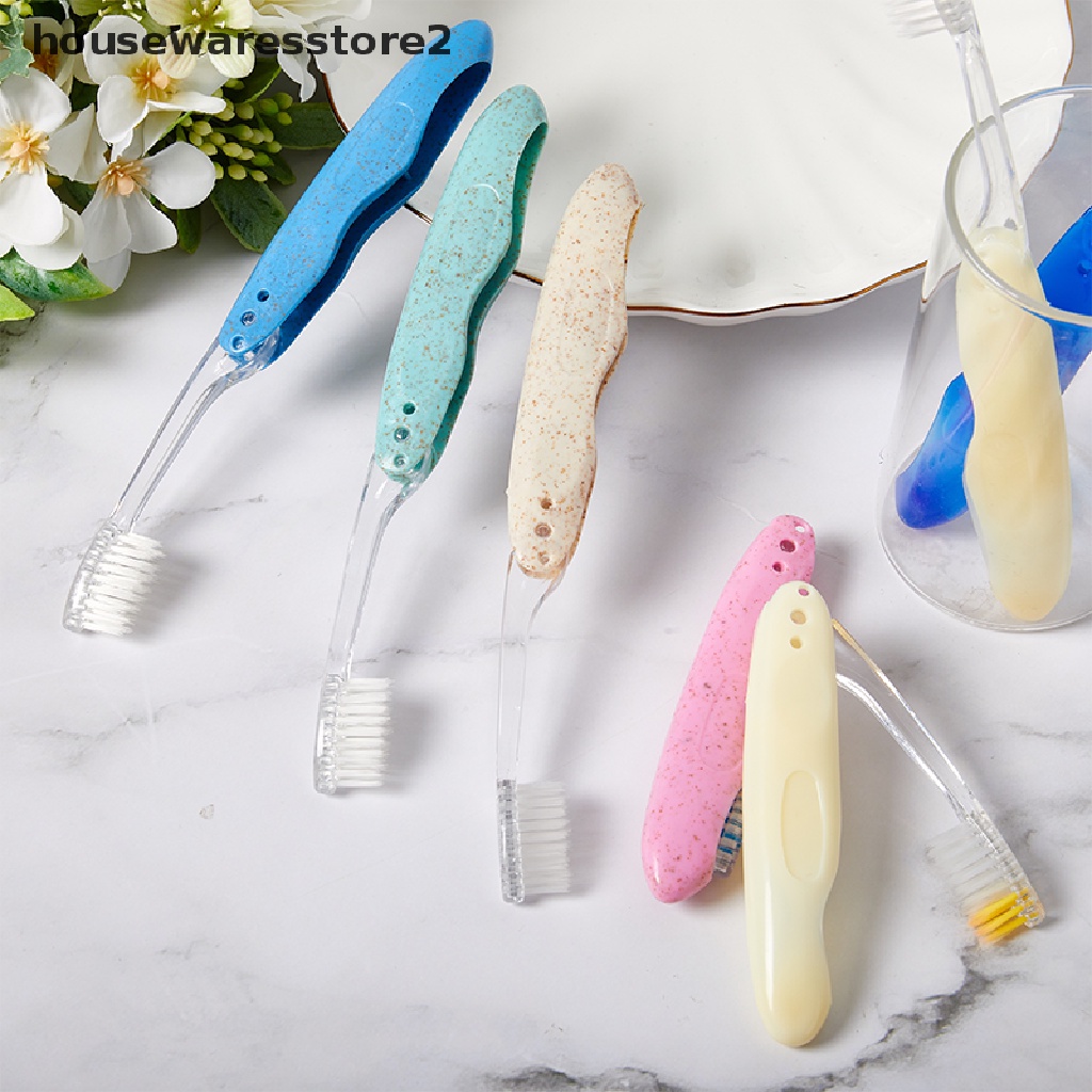 1 Bàn Chải Đánh Răng Sợi Than Gấp Gọn Tiện Lợi Du Lịch / Cắm Trại
