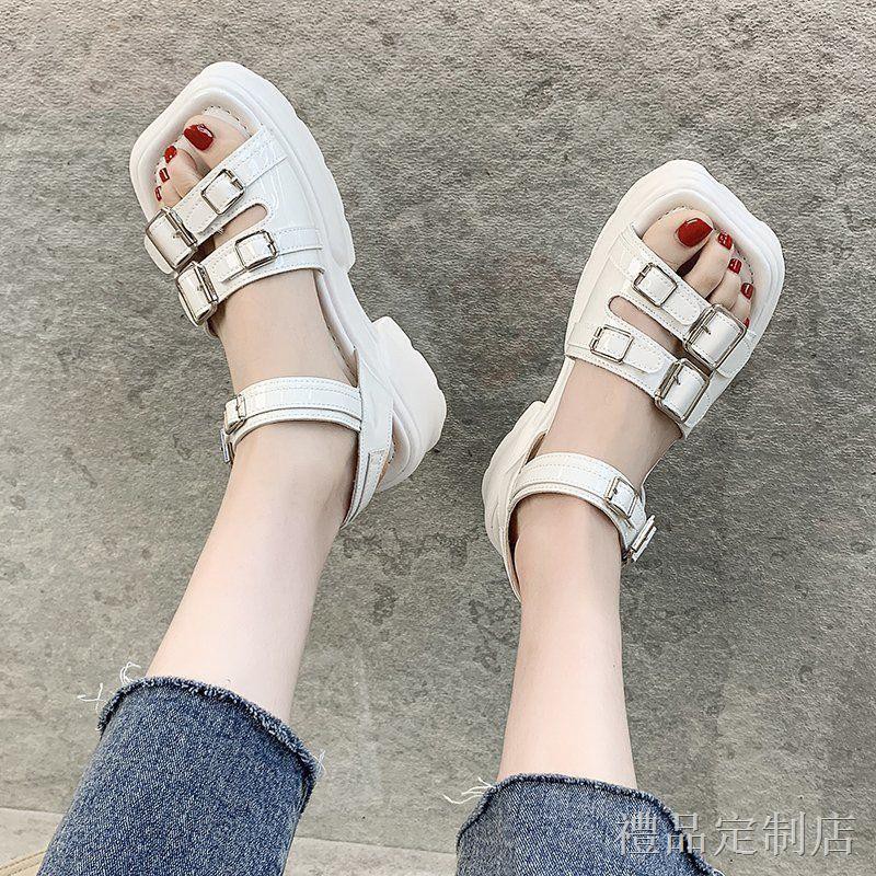 Giày Sandal Thể Thao Đế Dày Tăng Chiều Cao 2021