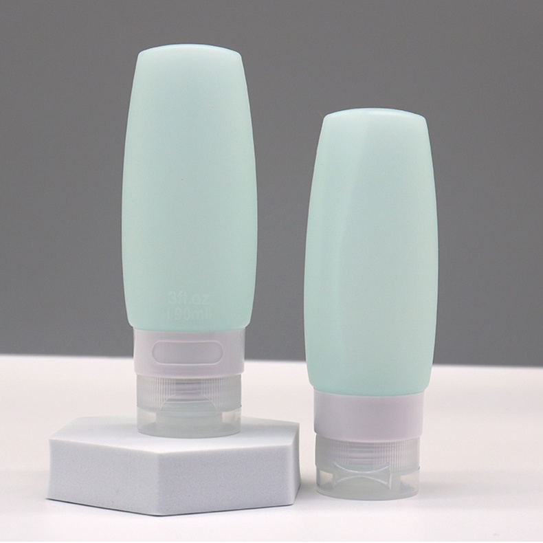 Chai Silicone Đựng Dầu Gội / Mỹ Phẩm 90ml Tiện Lợi Khi Đi Du Lịch