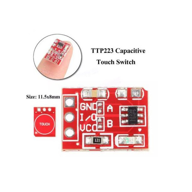 Module Cảm Ứng 1 Chạm Điện Dung TTP223B Mini