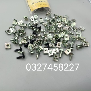 Bộ ốc vít, kẹp bắt nhựa dàn áo xe Nouvo 4 yamaha