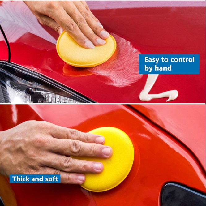 Car cleaning sponge 10*2CM polishing waxing and pressing small sponge Car waxing sponge