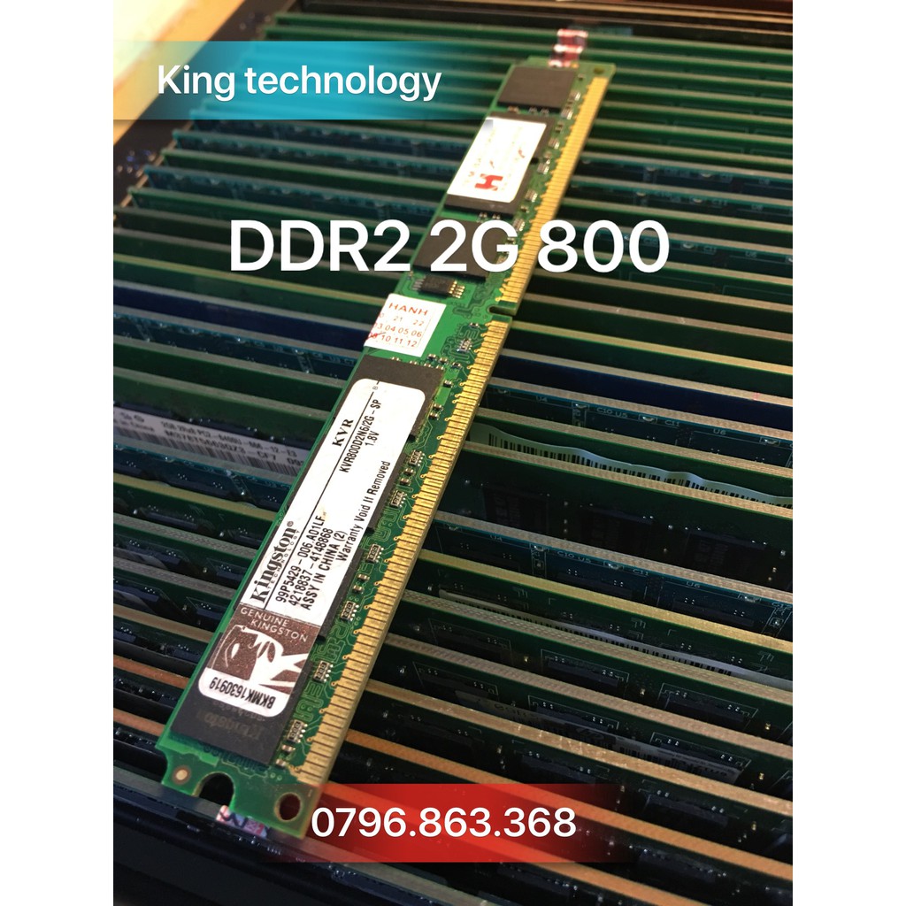 Ram ddr2 2g bus800 dùng cho máy tính để bàn