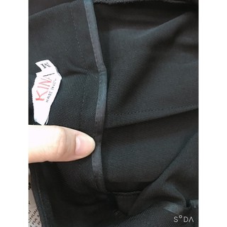 Quần loe cạp cao 2 cúc dáng dài