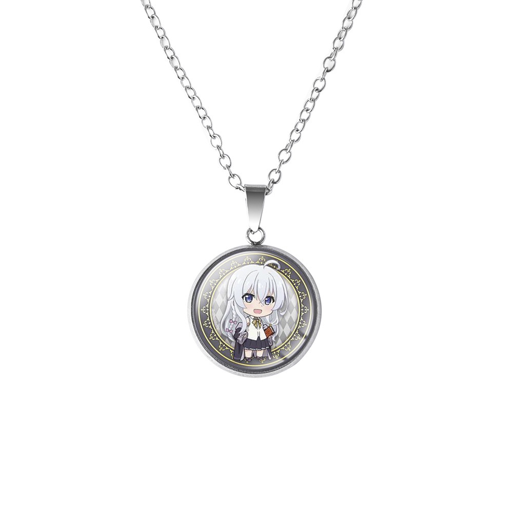 Vòng cổ IN HÌNh Majo no Tabitabi Hành trình Elaina anime chibi phụ kiện trang sức