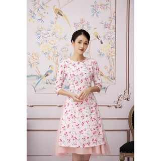 Áo Dài Nữ 💖𝑭𝒓𝒆𝒆𝒔𝒉𝒊𝒑💖 Set Áo Dài Hoa Nhí Kèm Chân Váy Siêu Xinh - Hàng VNXK - Áo Dài SViet