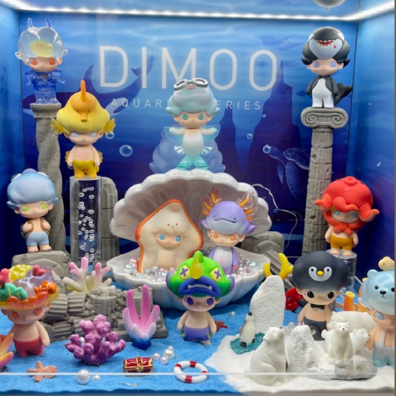 Đồ trang trí Búp Bê POPMART Dimoo Trang Trí Bể Cá