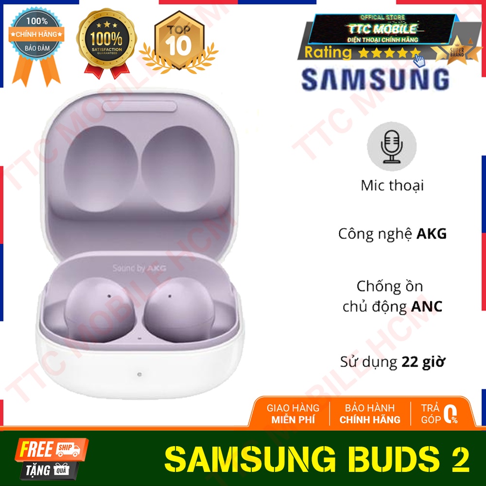 Tai Nghe Bluetooth True Wireless Samsung Galaxy Buds 2 SM-R177NZKAXXV - Hàng Chính Hãng