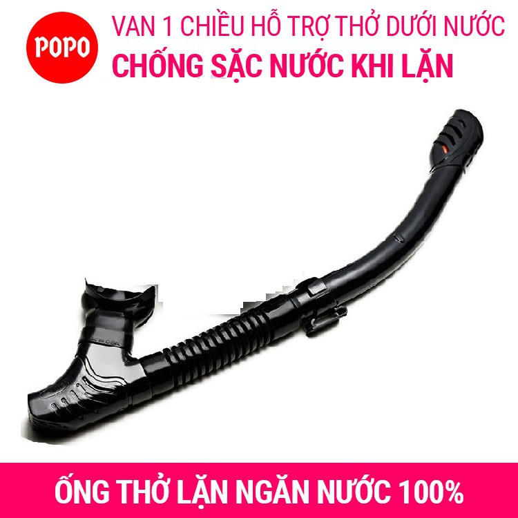 Ống thở lặn biển cao cấp, Van 1 chiều NGĂN nước SPORTY