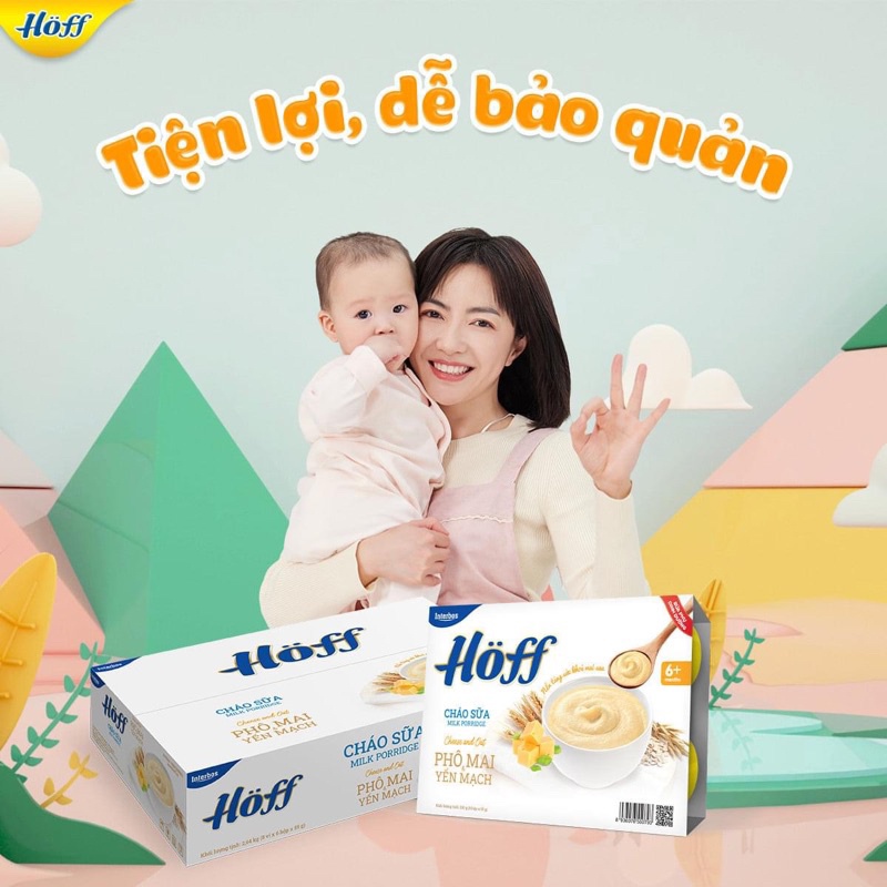 Cháo sữa Hoff phô mai, yến mạch
