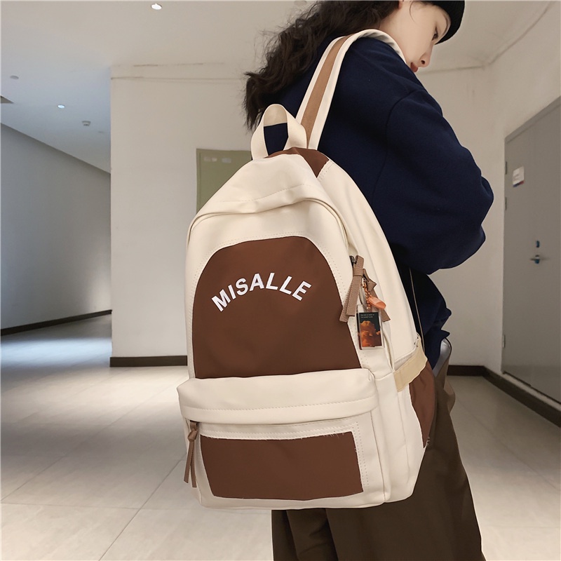 Balo Prettyzys sức chứa lớn 15.6 inch phong cách Hàn Quốc thời trang 2022 đi học cho nam và nữ