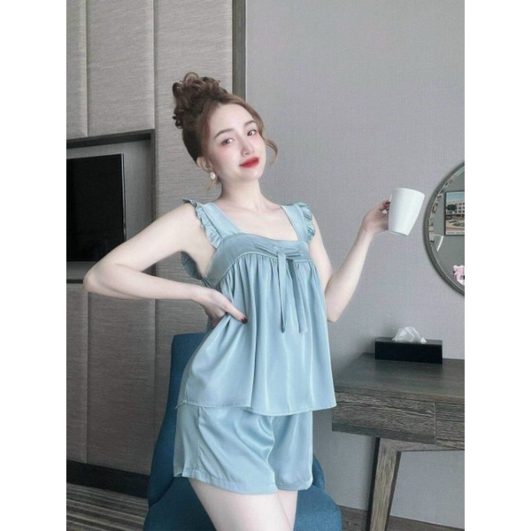 Set Lụa Satin Cánh Tiên Siêu Đẹp - Hàng thiết kế