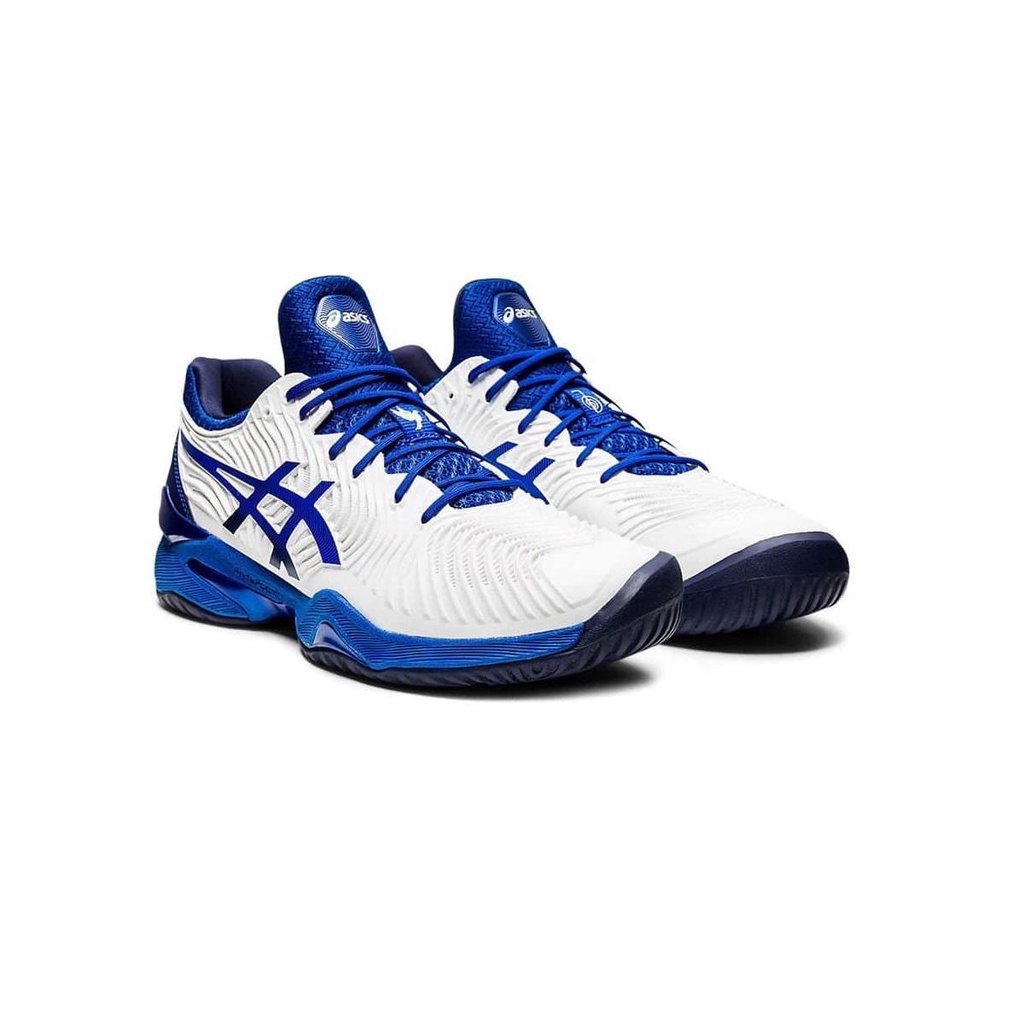 Giầy Tennis Asics Gel Resolution 8 White/Blue Mã Sản Phẩm 1041A345.960