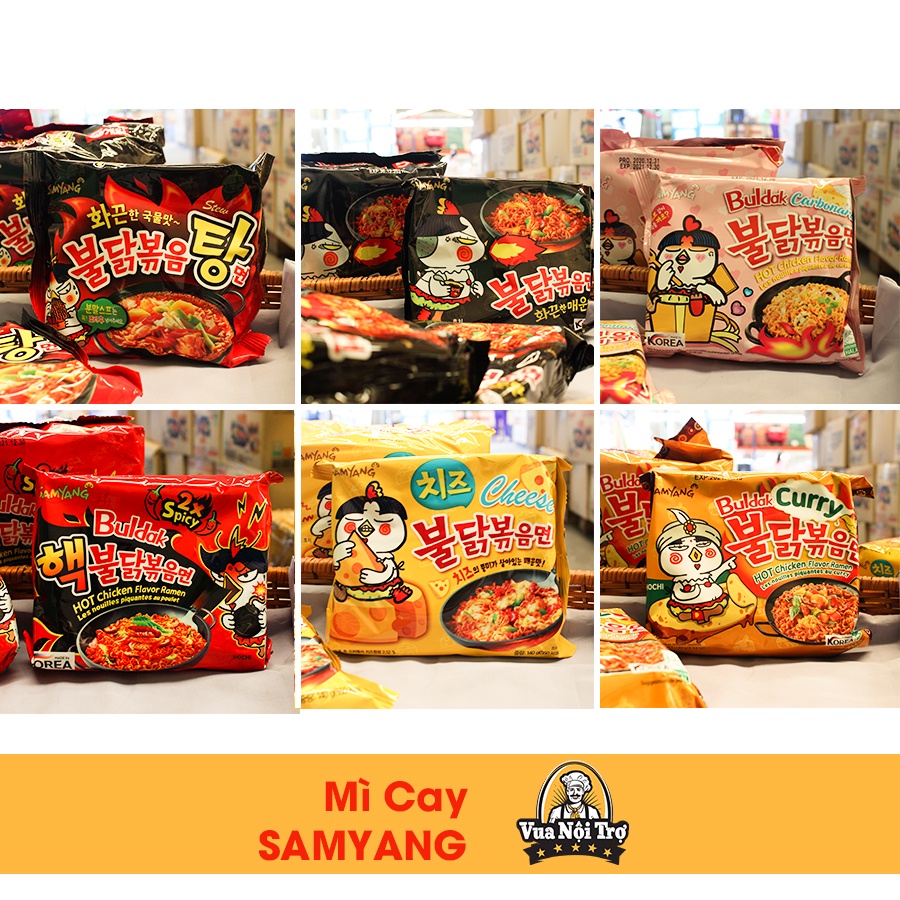 Mì Samyang Hàn Quốc nhiều vị như truyền thống phô mai carbonara