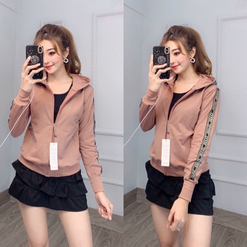 Áo Khoác Da Có Viền Đơn Giản - Y Hình