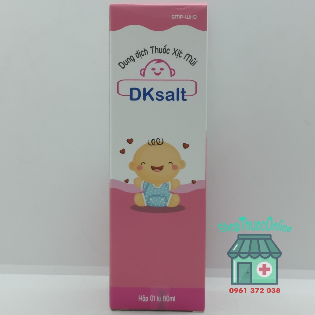 Dung dịch xịt sinh mũi DKSALT BABY chai 70ml dành cho trẻ em