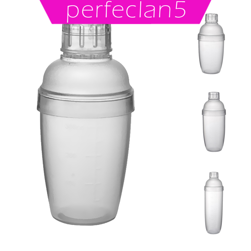 [perfeclan5]350ml Resin Bar Cocktail Shaker Drink Mixer Iced with Measurement Clear