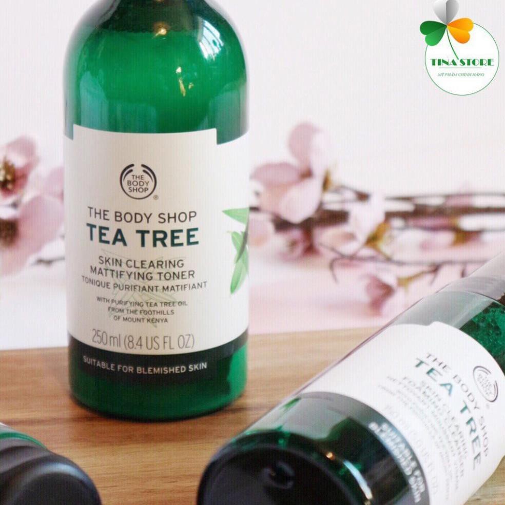 Toner Da Dầu Mụn The Body Shop Tea Tree Skin Clearing Mattifying Toner - Nước Hoa Hồng Trầm Trà