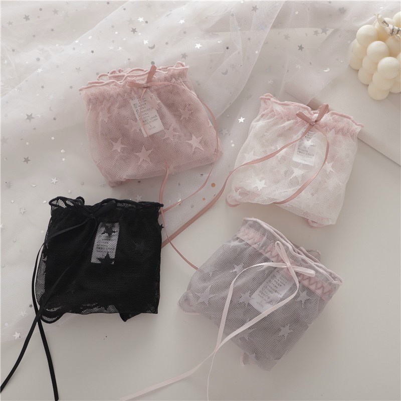 Quần Lót Nữ Ren Xuyên Thấu Ngôi Sao Sexy Quyến Rủ Min Underwear 127167