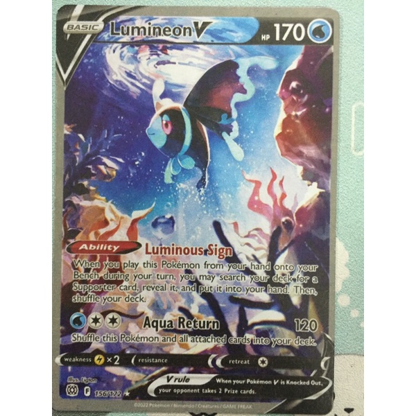 01 thẻ bài Pokemon Brilliant Stars V