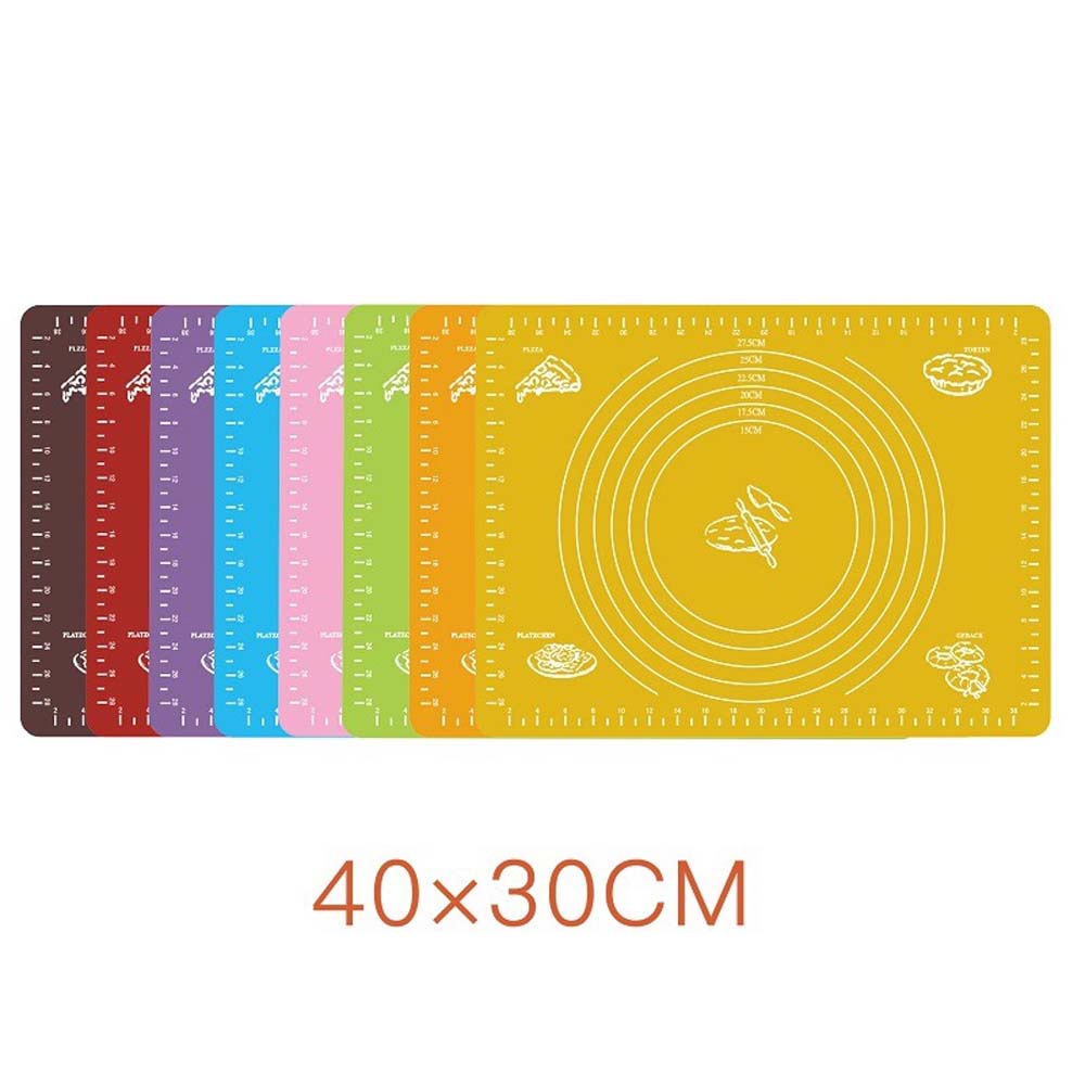 Thảm Nhào Bột Làm Bánh Dày Dặn Chịu Nhiệt Độ Cao 40x30cm