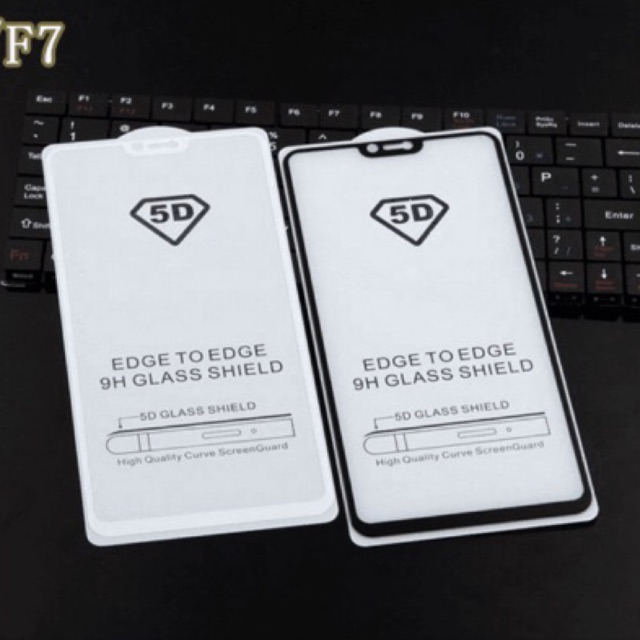Kính cường lực Oppo F7 Full keo, Siêu cứng , siêu bền