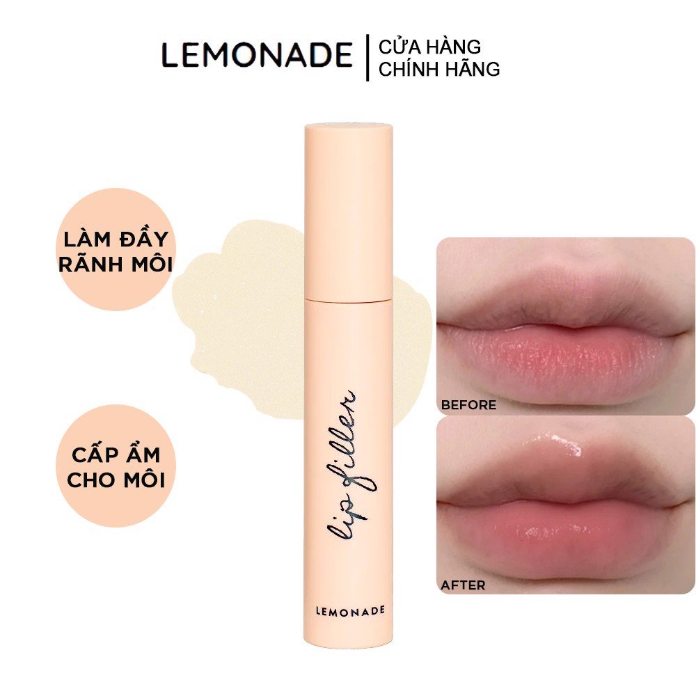 Son Lót Dưỡng Đầy Môi Lemonade Lip Filler 4.5g - Màu Hồng Nude Trong Suốt