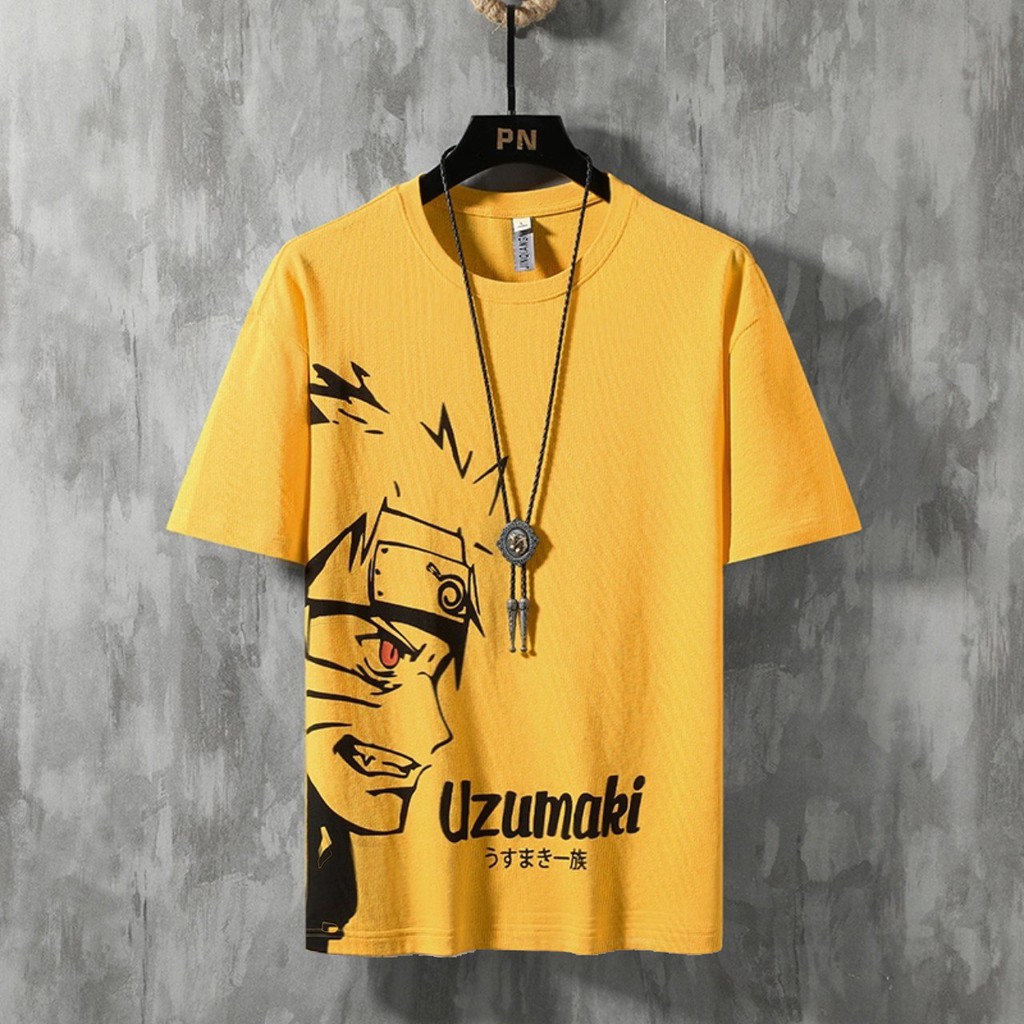 Áo thun Stee nam tay lỡ unisex form rộng overtee UZUMAKI NARUTO cotton xịn Trumunisex