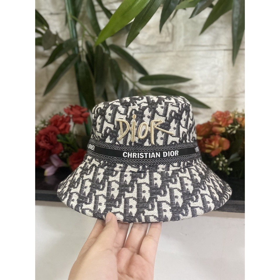 Mũ bucket hoạ tiết Dior cao cấp form nam nữ