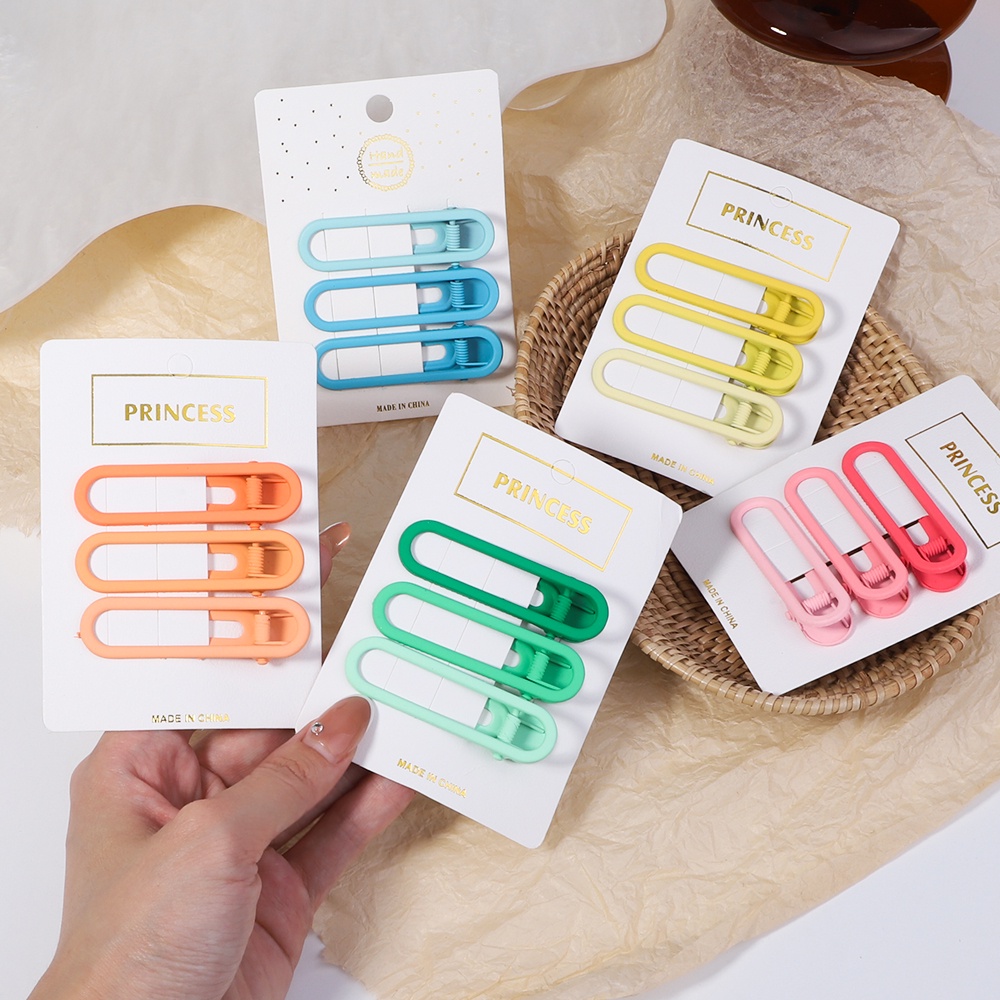 Set 3 Kẹp tóc KIDSBOWS phong cách vintage đáng yêu màu sắc ngọt ngào cho nữ