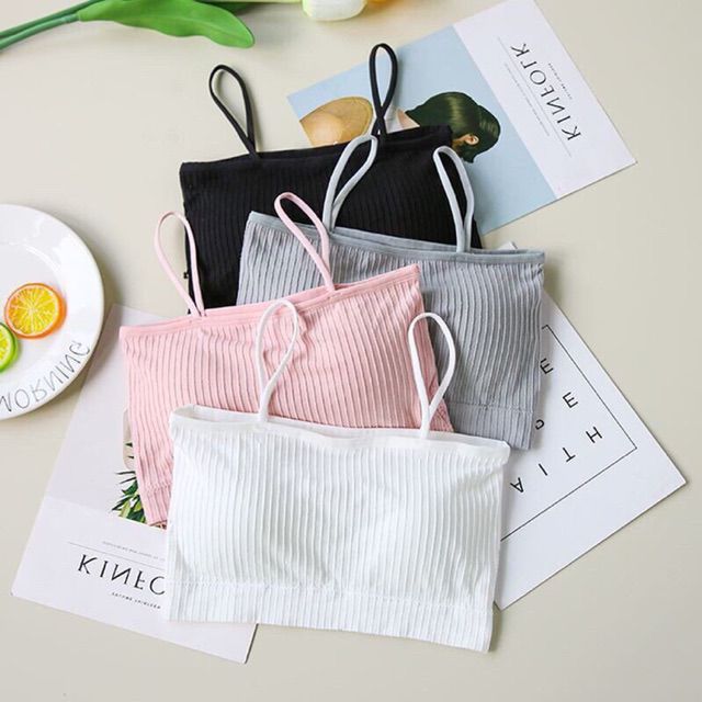 Áo Bra Len Gân, Áo Lót Gân Tăm Co giãn 4 chiều LaCa store H19-2