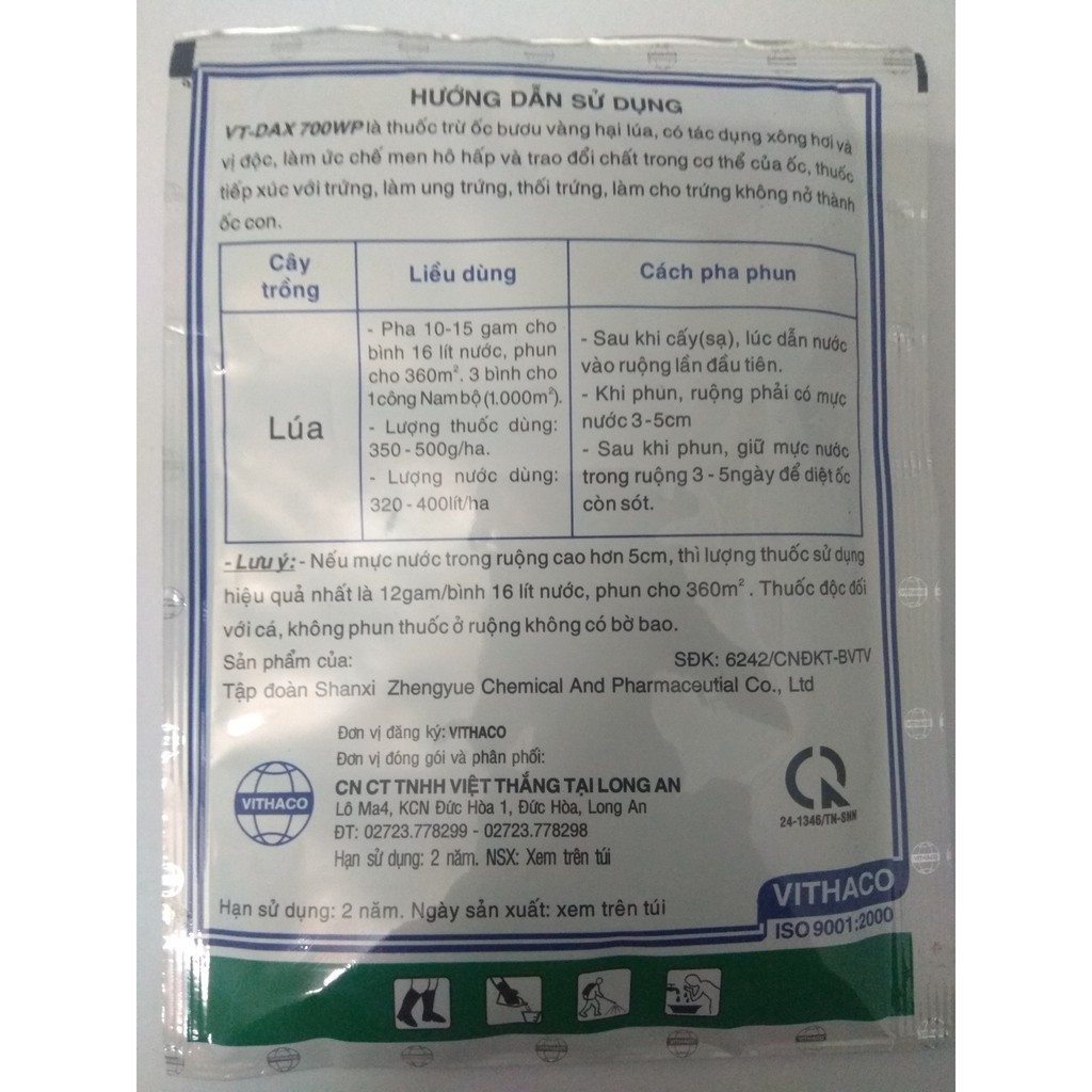 VT-DAX 700WP trị ốc bươu vàng - gói 35 gram