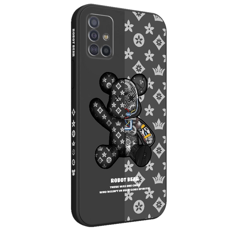 Ốp Điện Thoại Silicon Dẻo Họa Tiết Chú Gấu Dễ Thương Cho Samsung Galaxy A71 A51 4G A21S A31 A41