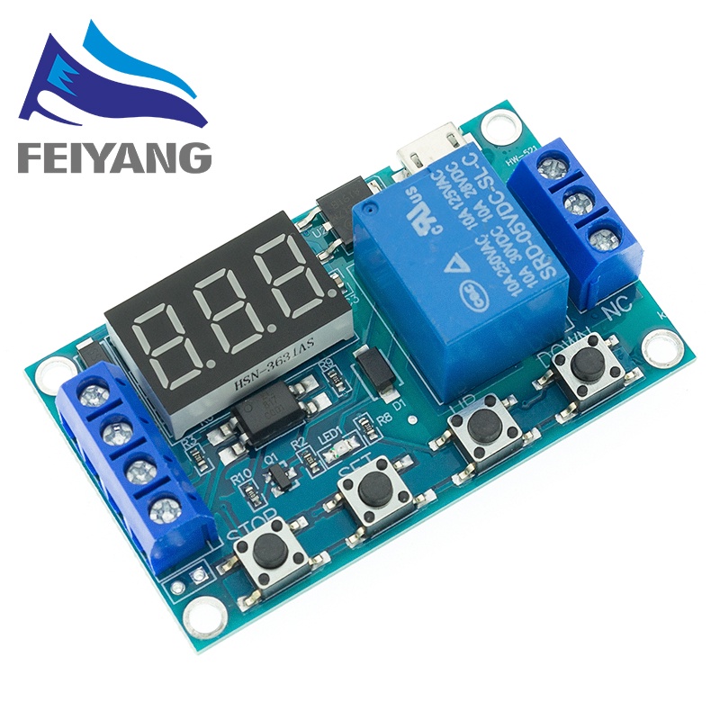 Mô Đun Rơ Le 6-30V Kèm Công Tắc Hẹn Giờ Chuyên Dụng
