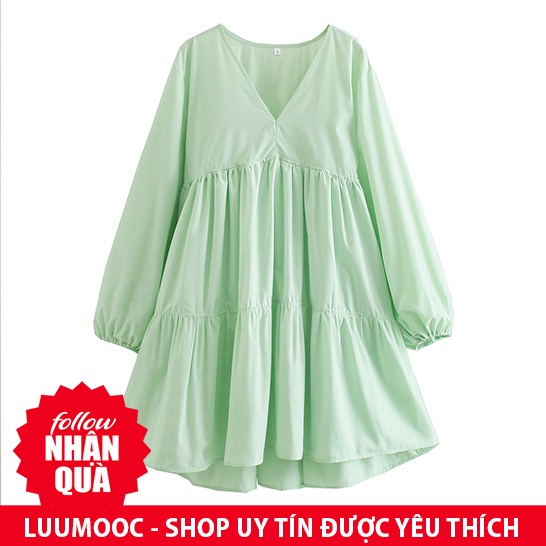 Zara Morocco full tag - Đầm babydoll giản đơn DT1BBG45N10