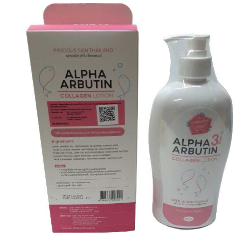 (hàng Mới Về) Lotion Dưỡng Thể Alpha Arbutin 3 Plus Collagen 500ml Bpom