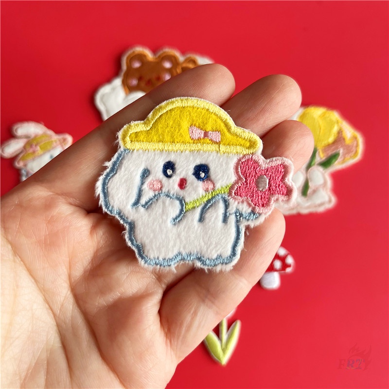☸ Miếng Dán Tự Dính Họa Tiết Động Vật Dễ Thương ☸ 1 Hình Dán Ủi Trang Trí Quần Áo Hình Động Vật Đáng Yêu
