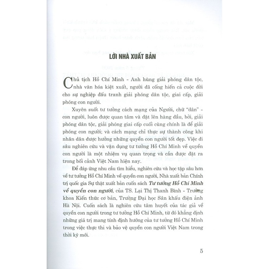Sách - Tư Tưởng Hồ Chí Minh Về Quyền Con Người | BigBuy360 - bigbuy360.vn