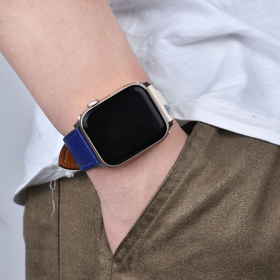 Dây Da Chất Lượng Cao Cho iWatch 40mm 44mm 41mm 45mm 49mm 42mm 38mm Series 2 3 4 5 6 SE 7 8