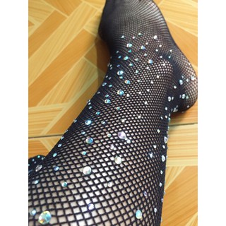 Tất lưới đính đá , vớ lưới đính đá