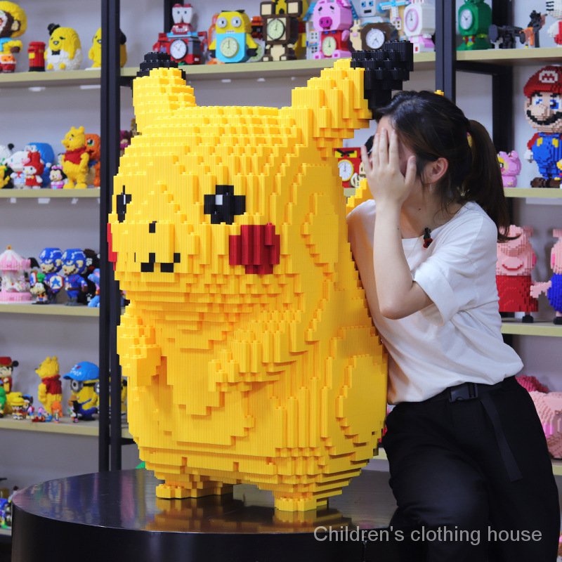 Lego Đồ Chơi Lắp Ráp Hình Pikachu Ba Chiều Cho Người Lớn Và Trẻ Em