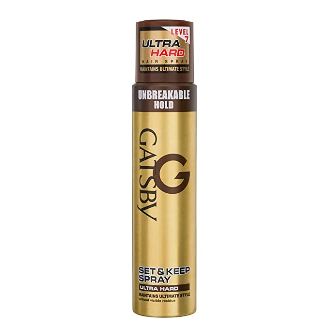 Keo xịt tóc nam nữ giữ nếp tóc cứng hair spray Gatsby Set & Keep Spray Ultra Hard level 7 chai 250ml thơm xịt tóc