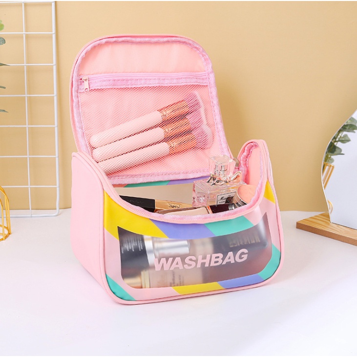 Túi Đựng Mỹ Phẩm Wasbag Đa Sắc Mẫu Mới Có Móc Treo