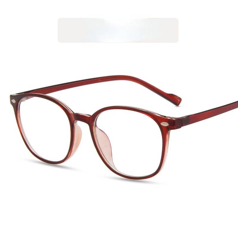 Mắt Kính Gọng Oval Trong Suốt Chống Ánh Sáng Xanh Thời Trang Unisex