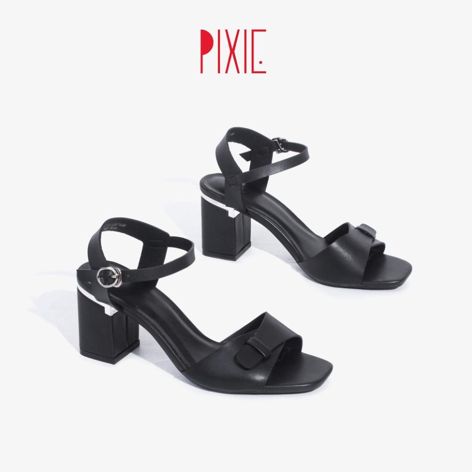 Giày Sandal Cao Gót 5cm Mũi Vuông Pixie X744 LH